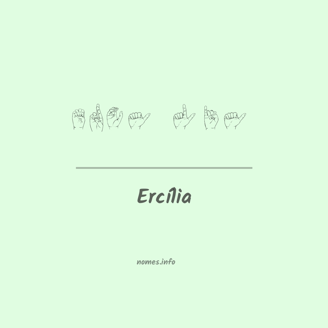Ercília em Libras