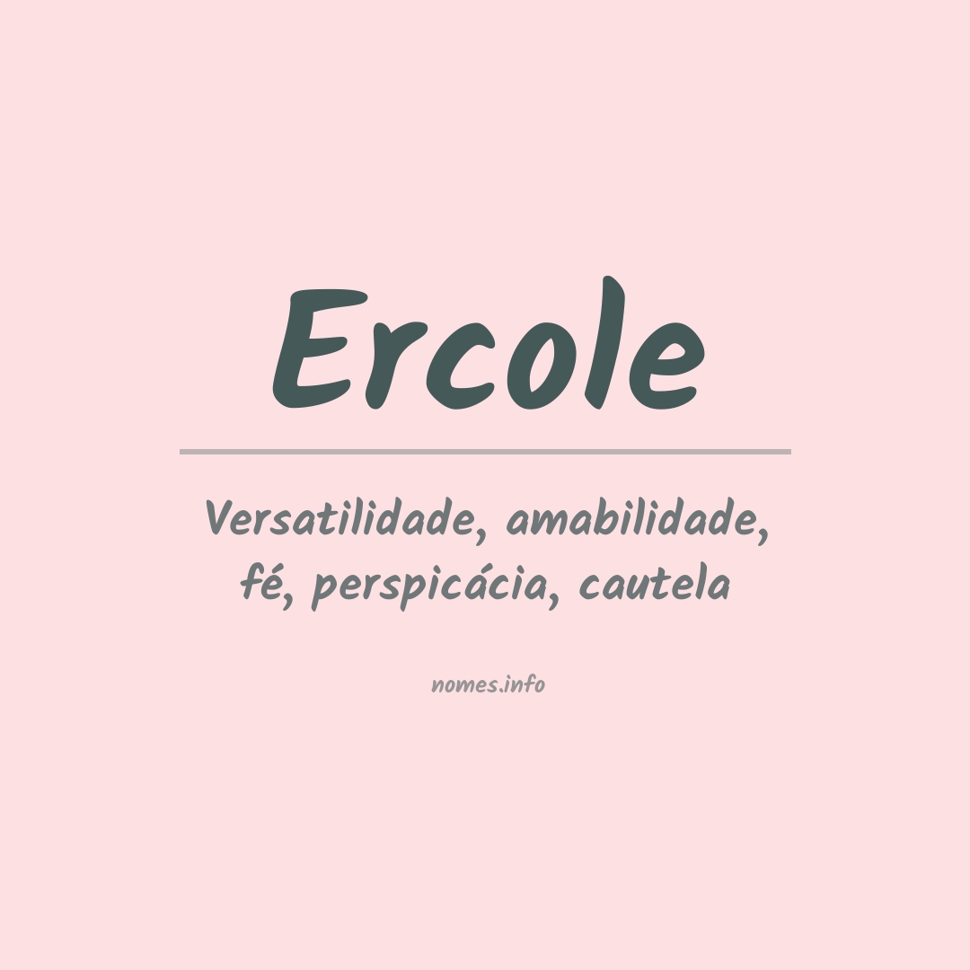 Significado do nome Ercole