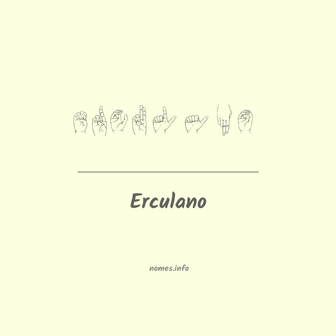 Erculano em Libras