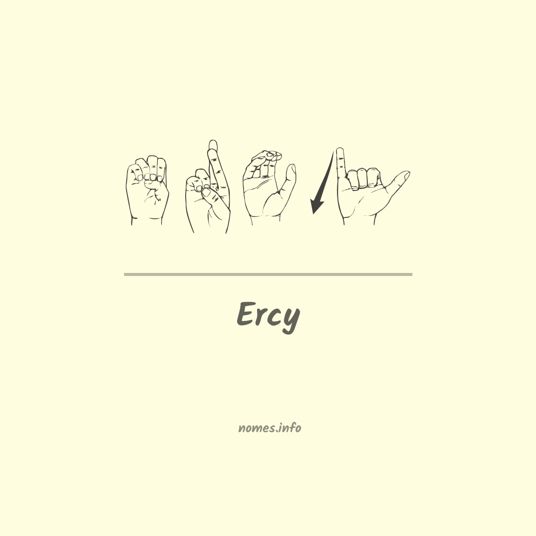 Ercy em Libras