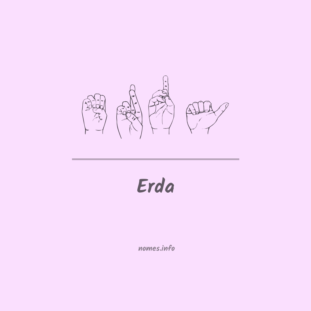 Erda em Libras