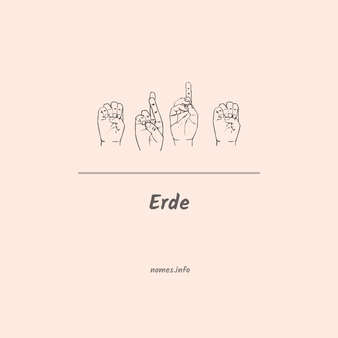 Erde em Libras