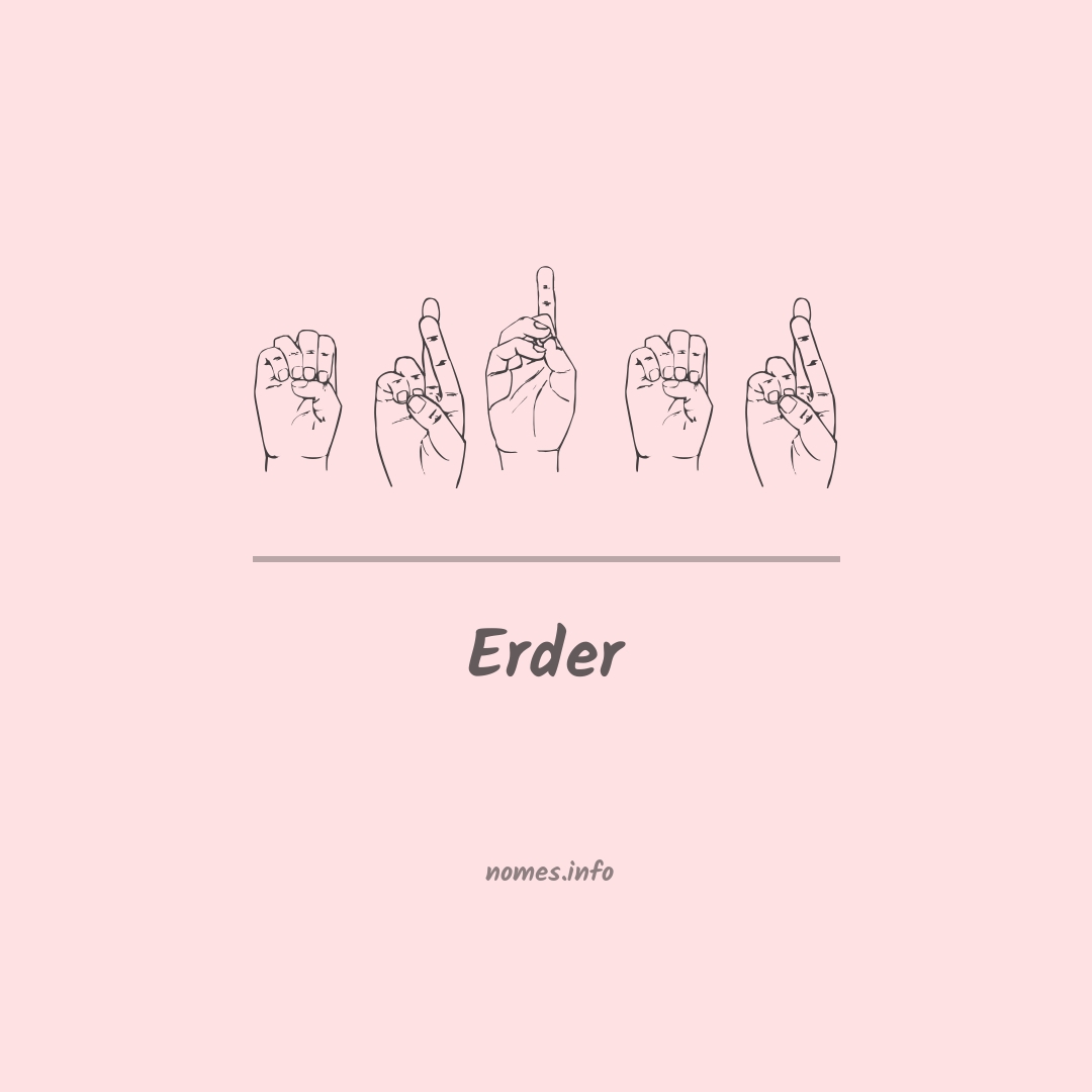 Erder em Libras