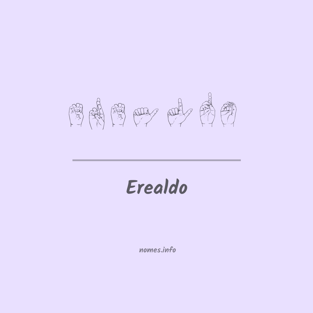 Erealdo em Libras