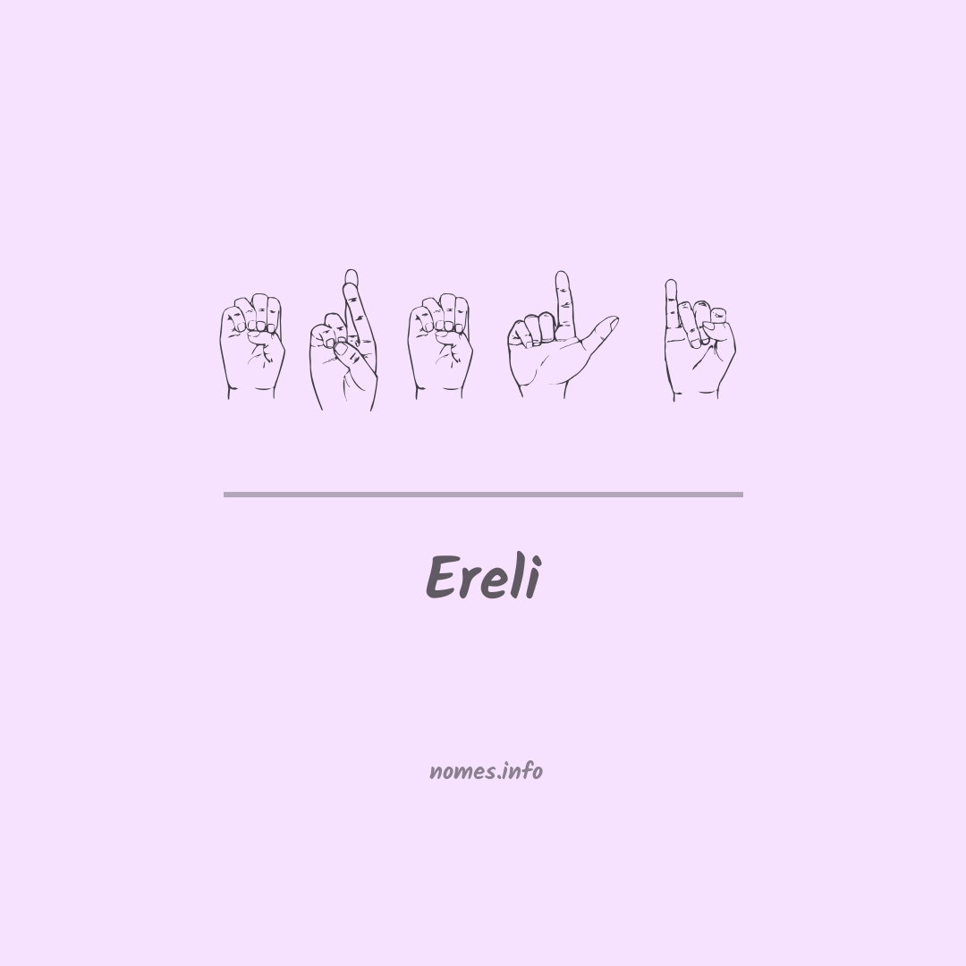 Ereli em Libras