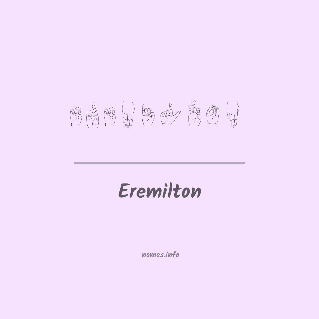 Eremilton em Libras
