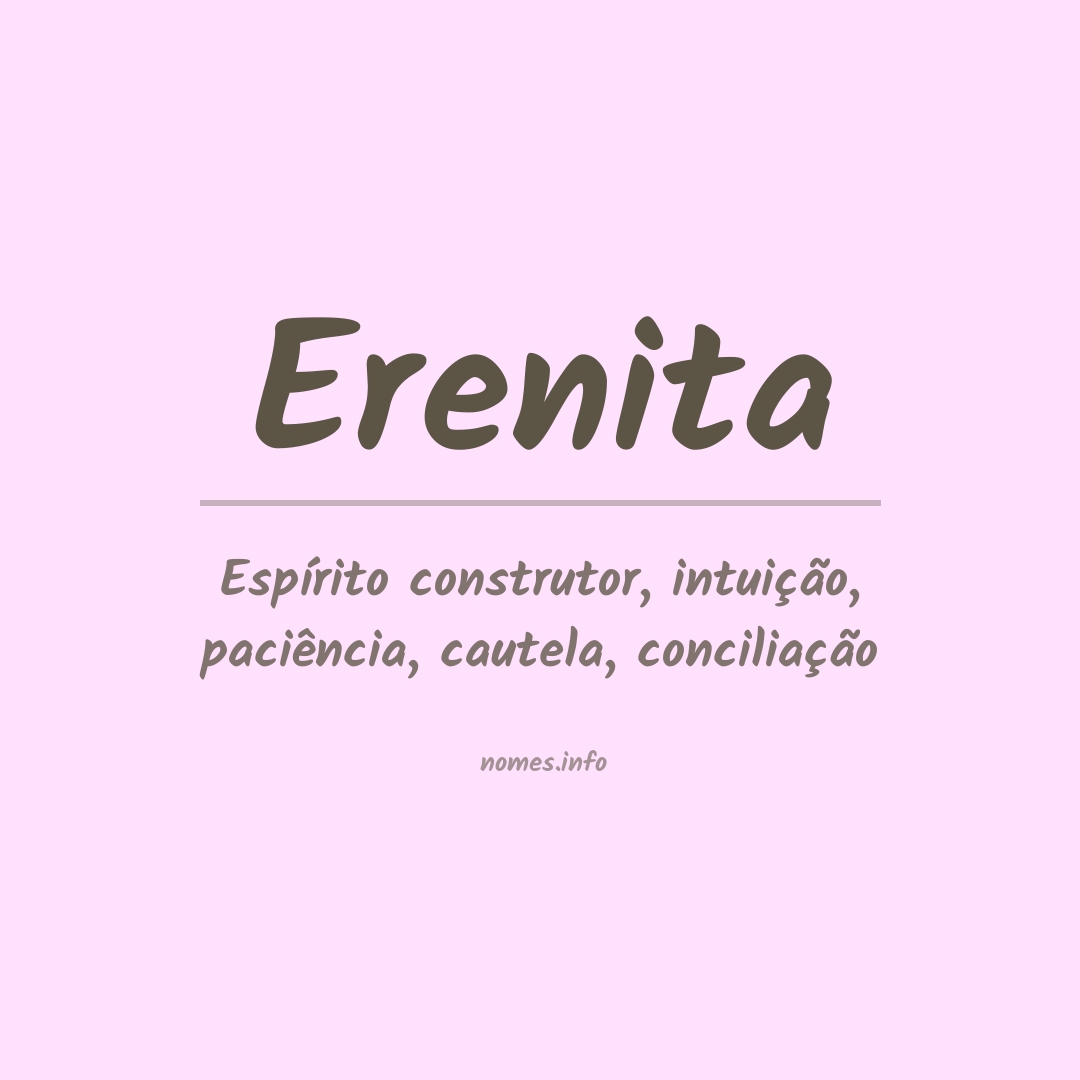 Significado do nome Erenita