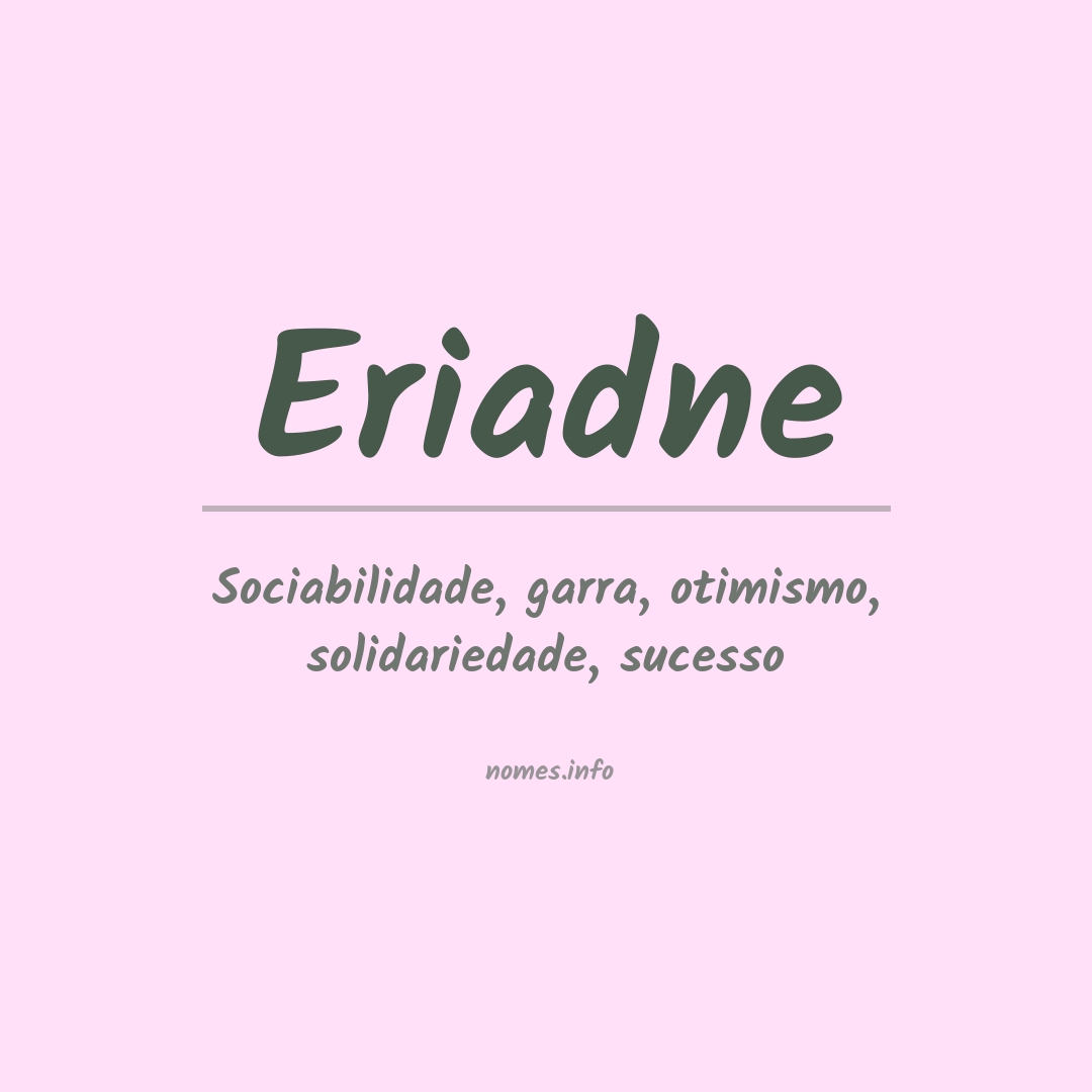 Significado do nome Eriadne