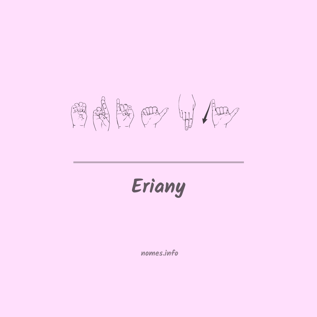 Eriany em Libras