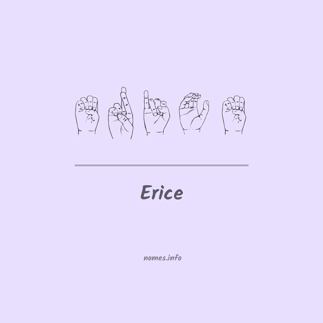 Erice em Libras
