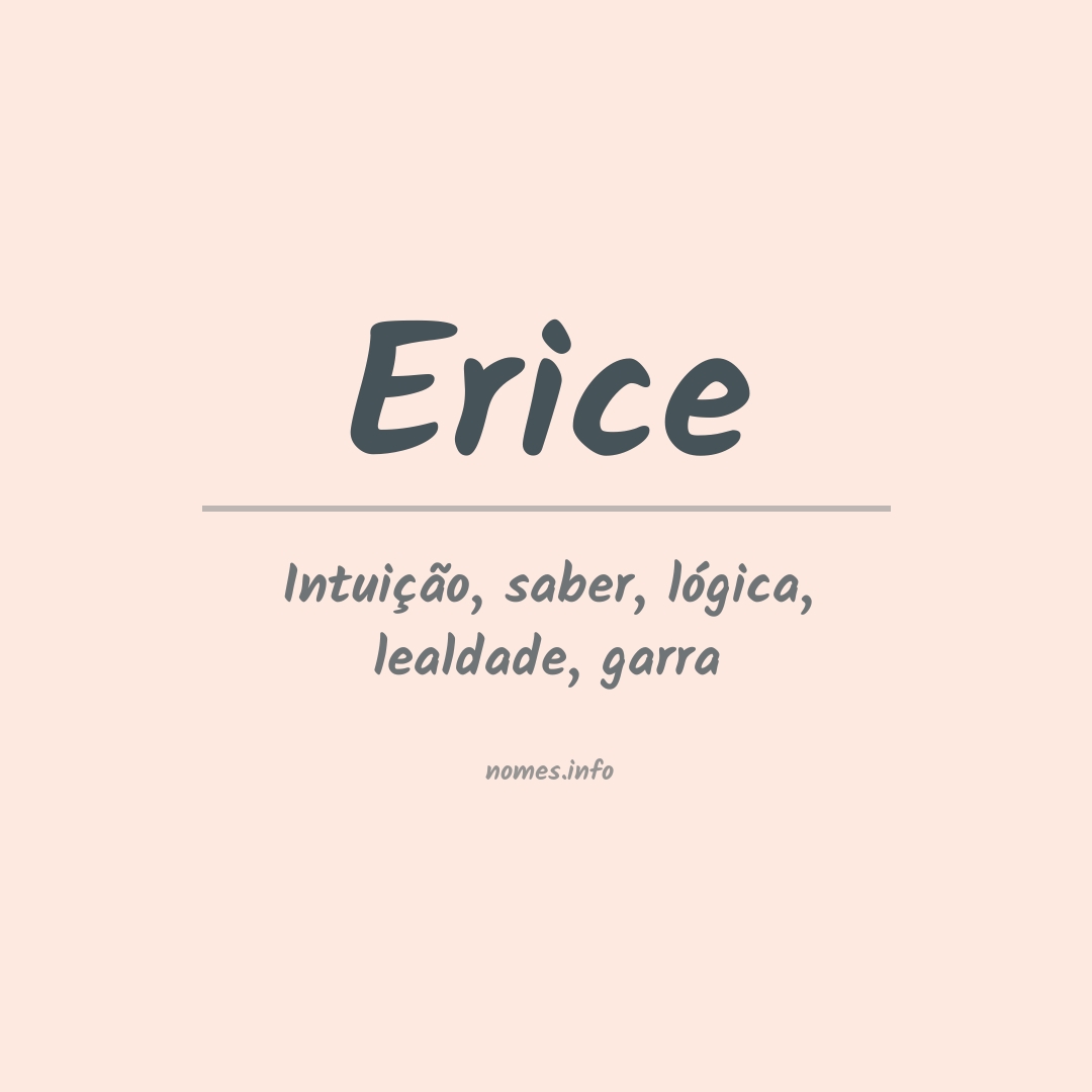 Significado do nome Erice