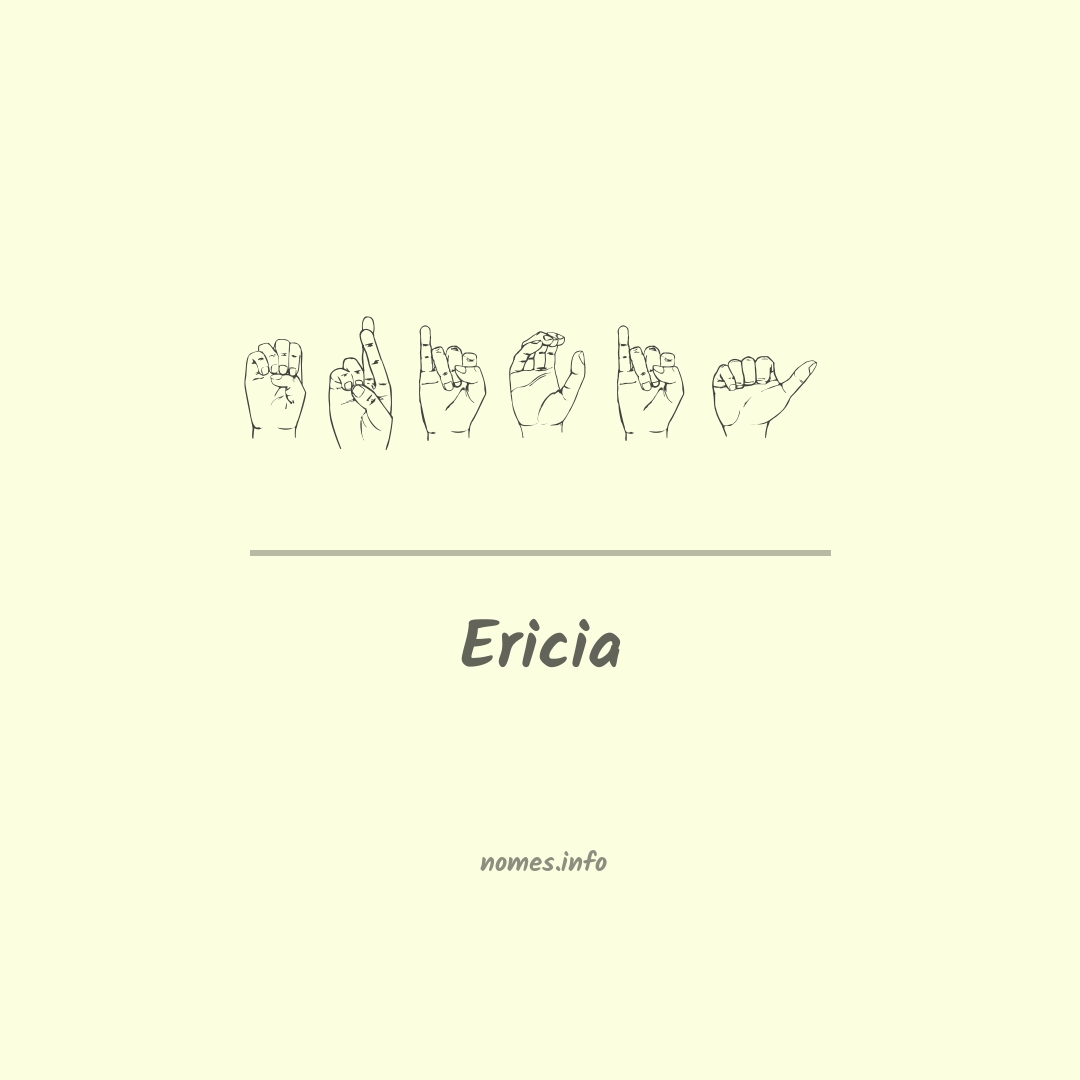 Ericia em Libras