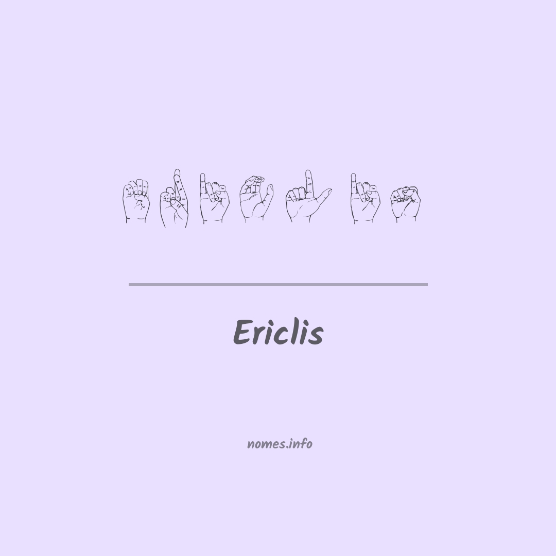 Ericlis em Libras