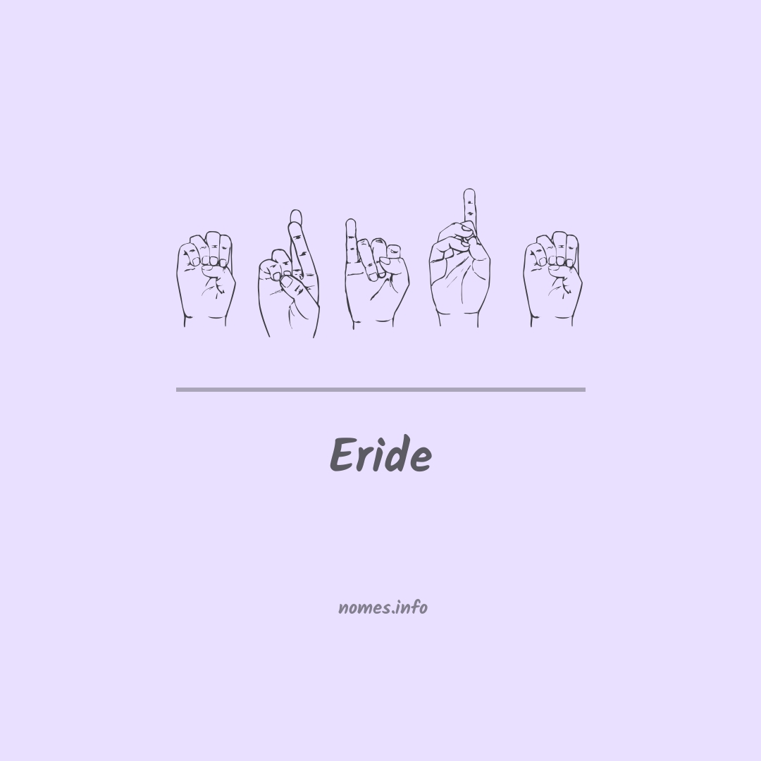 Eride em Libras