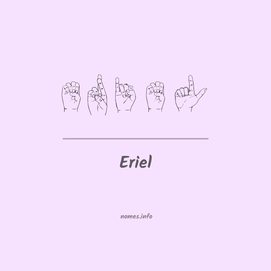 Eriel em Libras