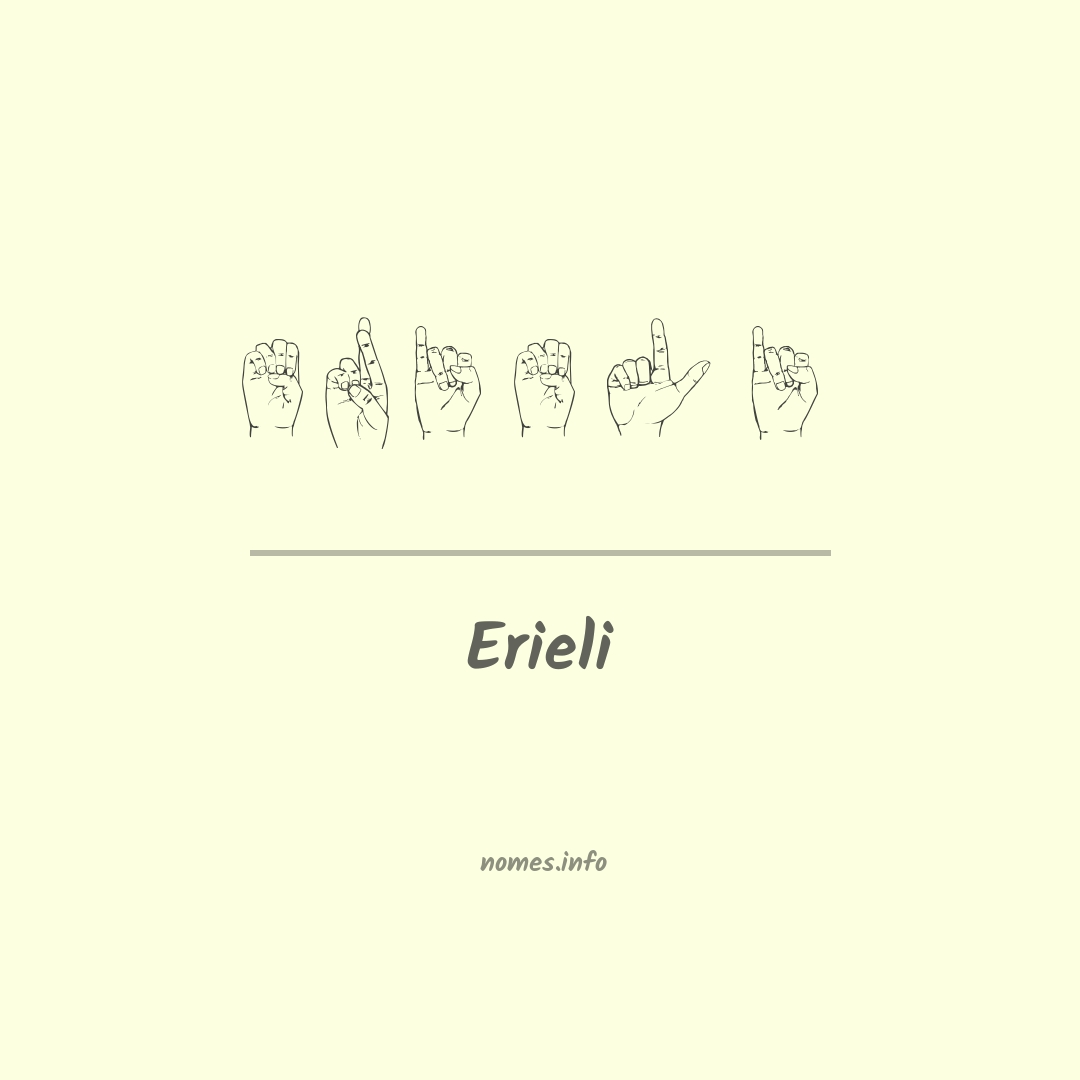 Erieli em Libras
