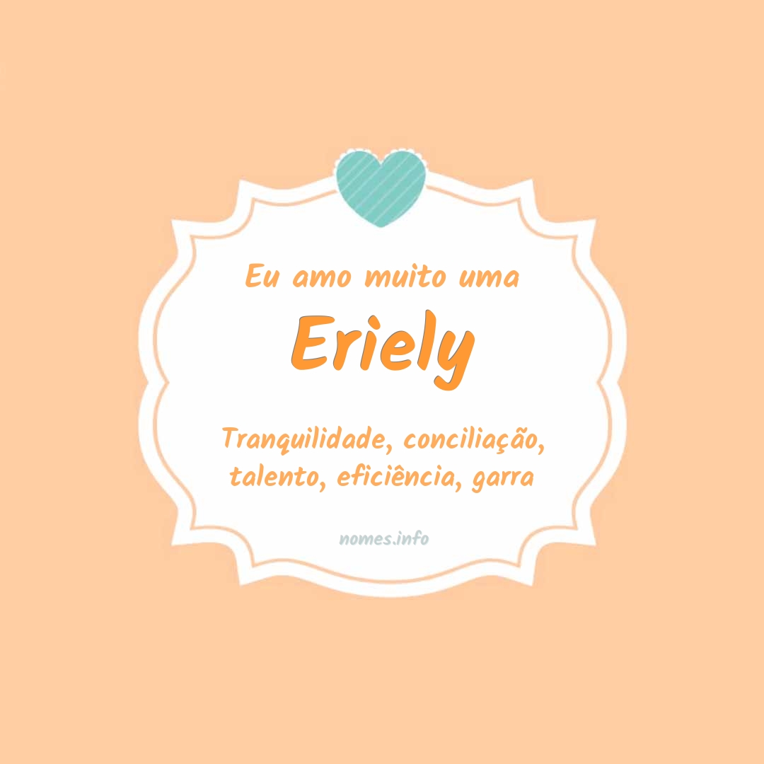 Eu amo muito Eriely