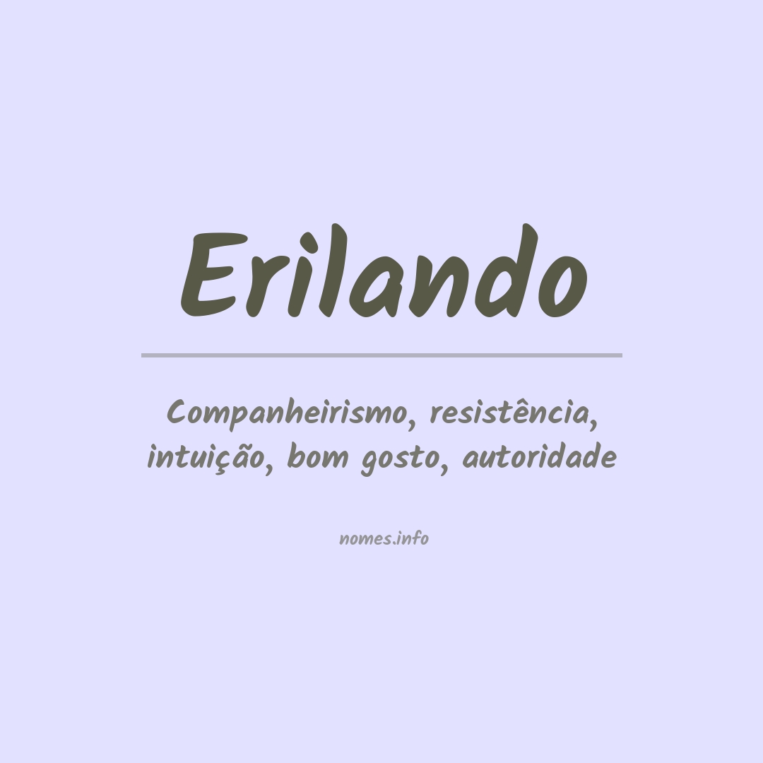 Significado do nome Erilando