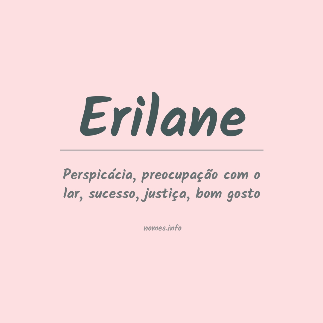 Significado do nome Erilane
