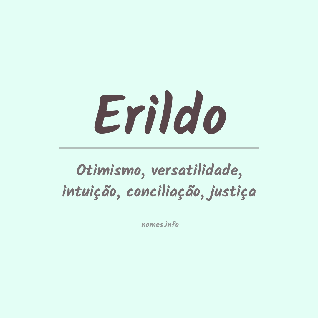 Significado do nome Erildo
