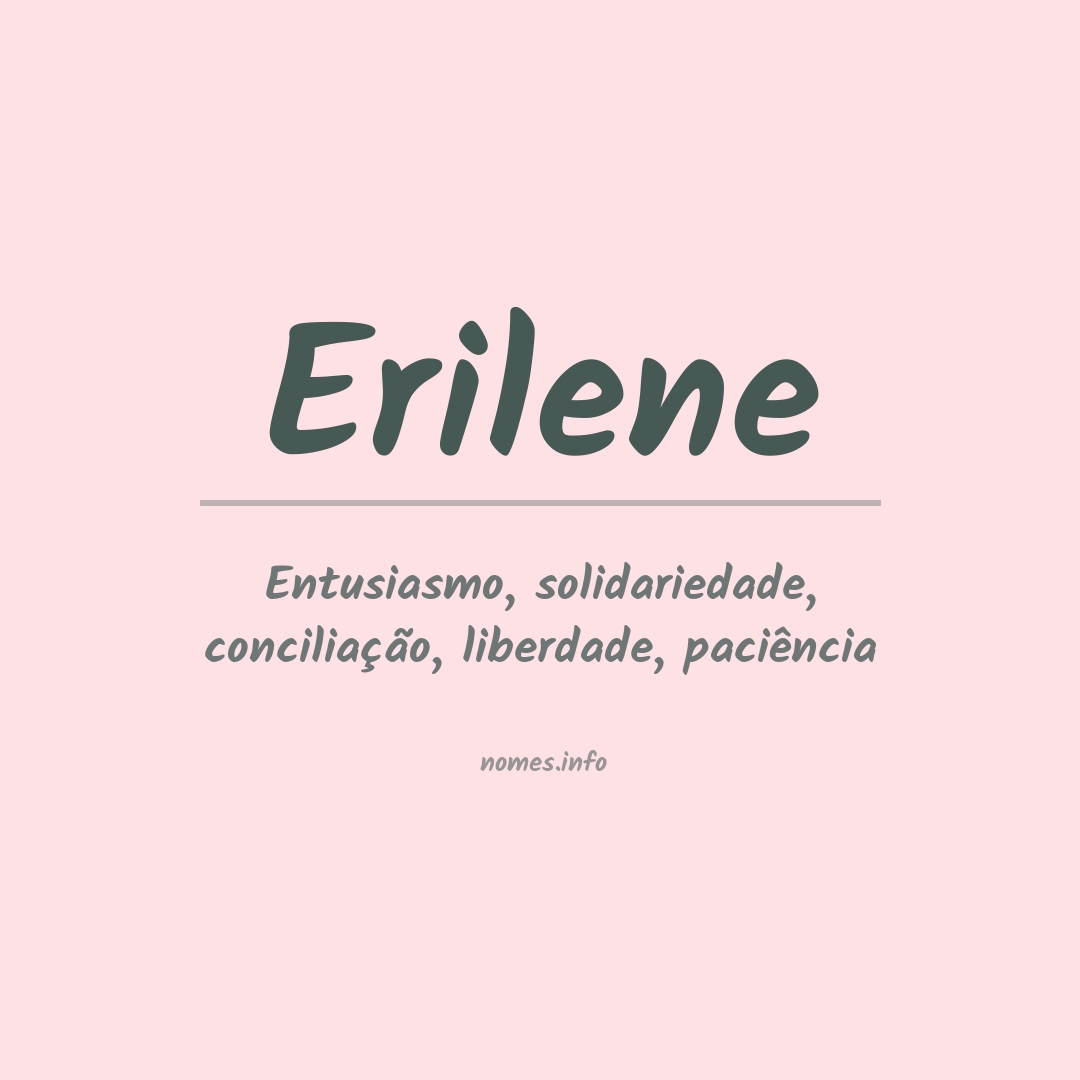 Significado do nome Erilene