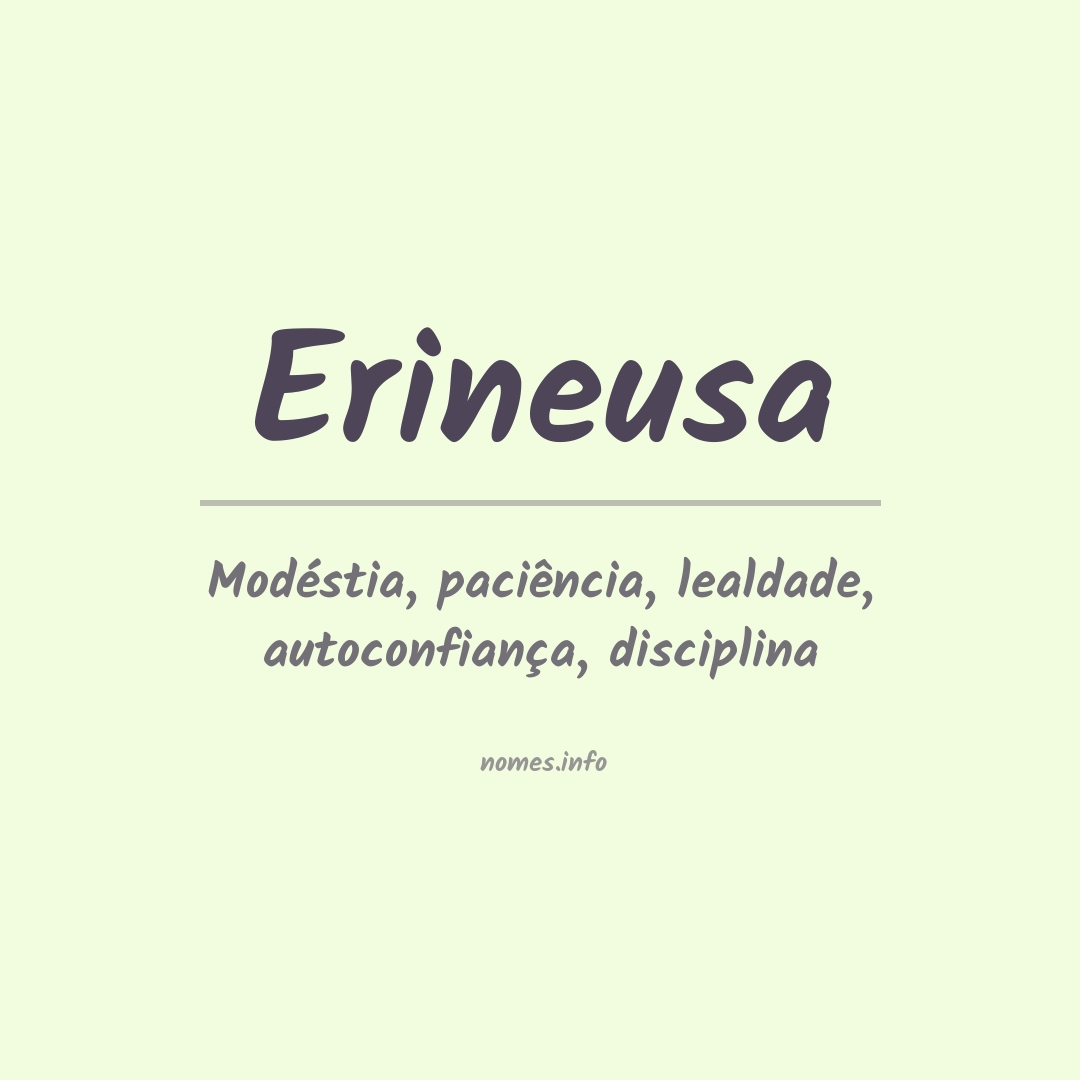 Significado do nome Erineusa