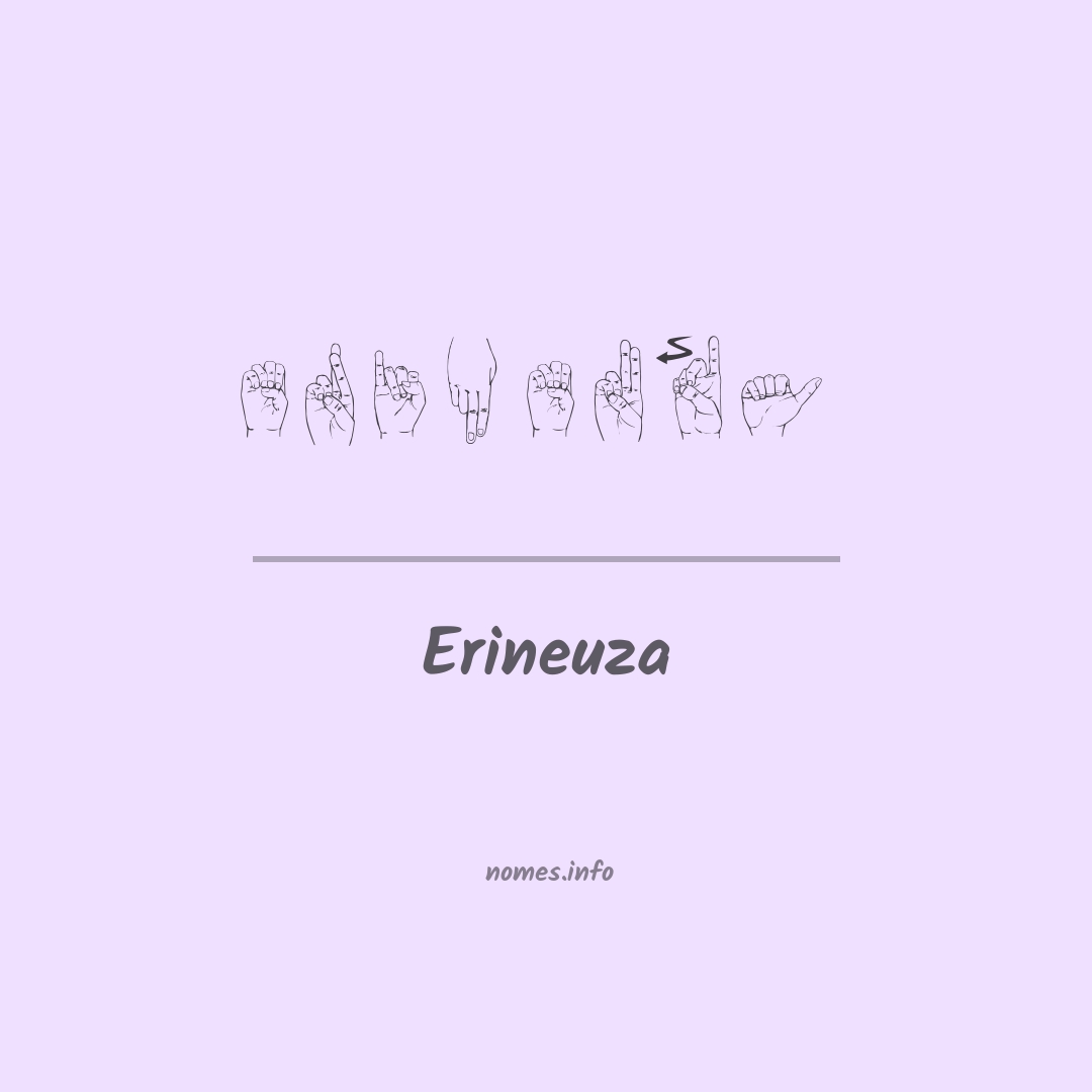 Erineuza em Libras