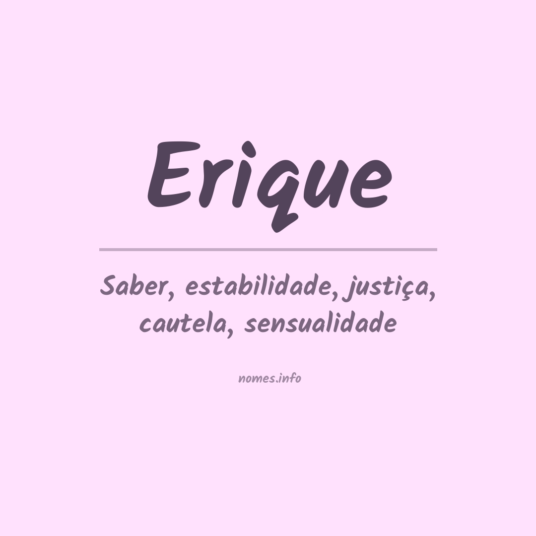 Significado do nome Erique