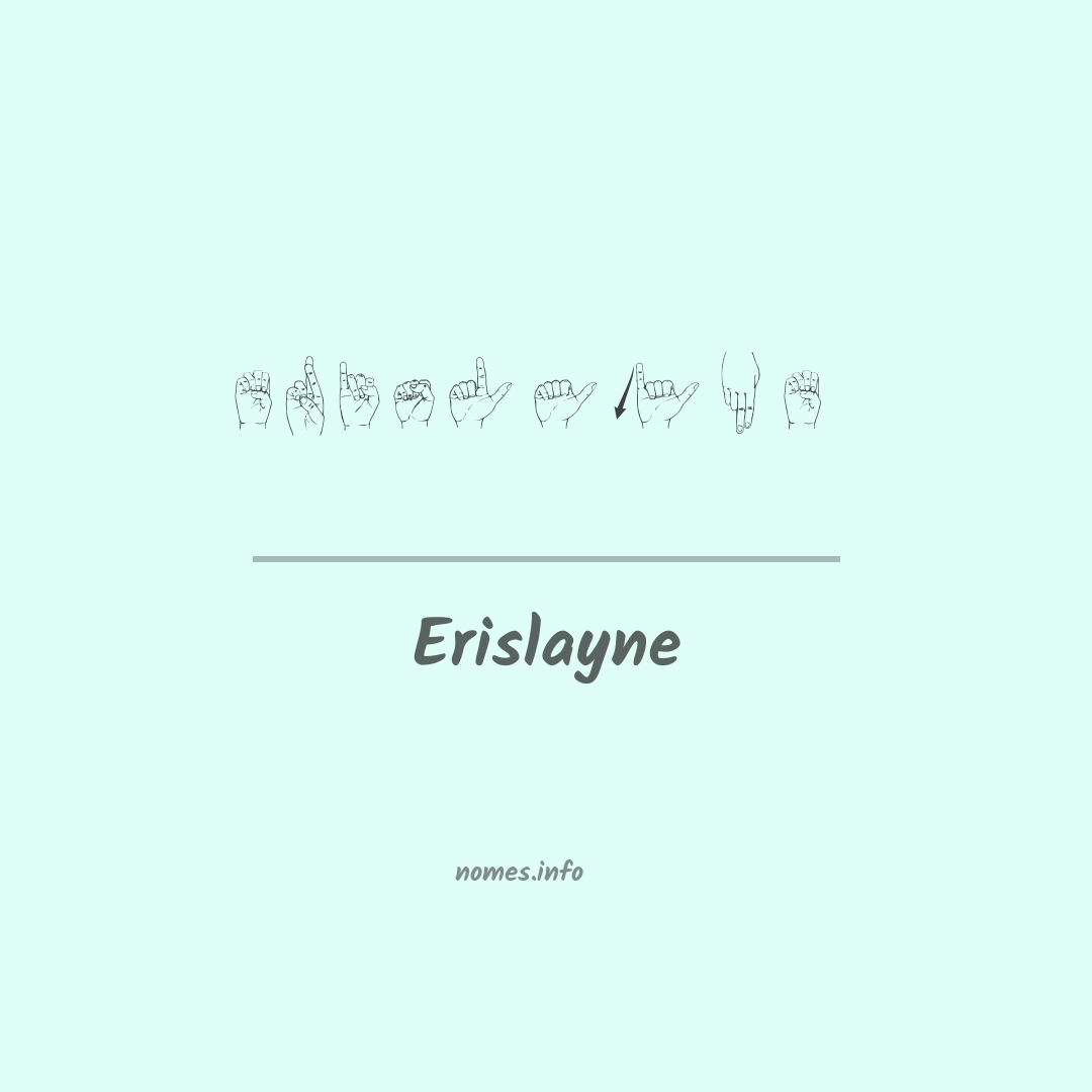 Erislayne em Libras