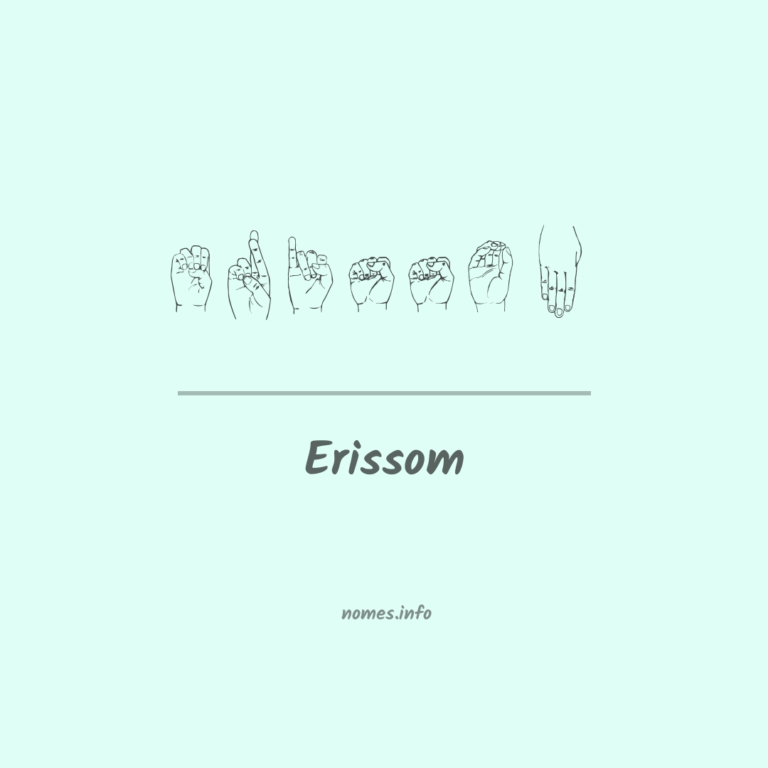 Erissom em Libras
