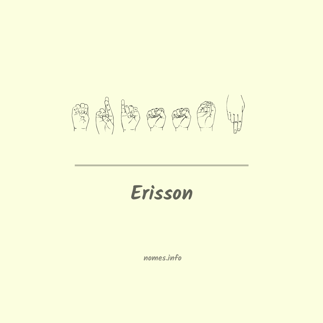 Erisson em Libras