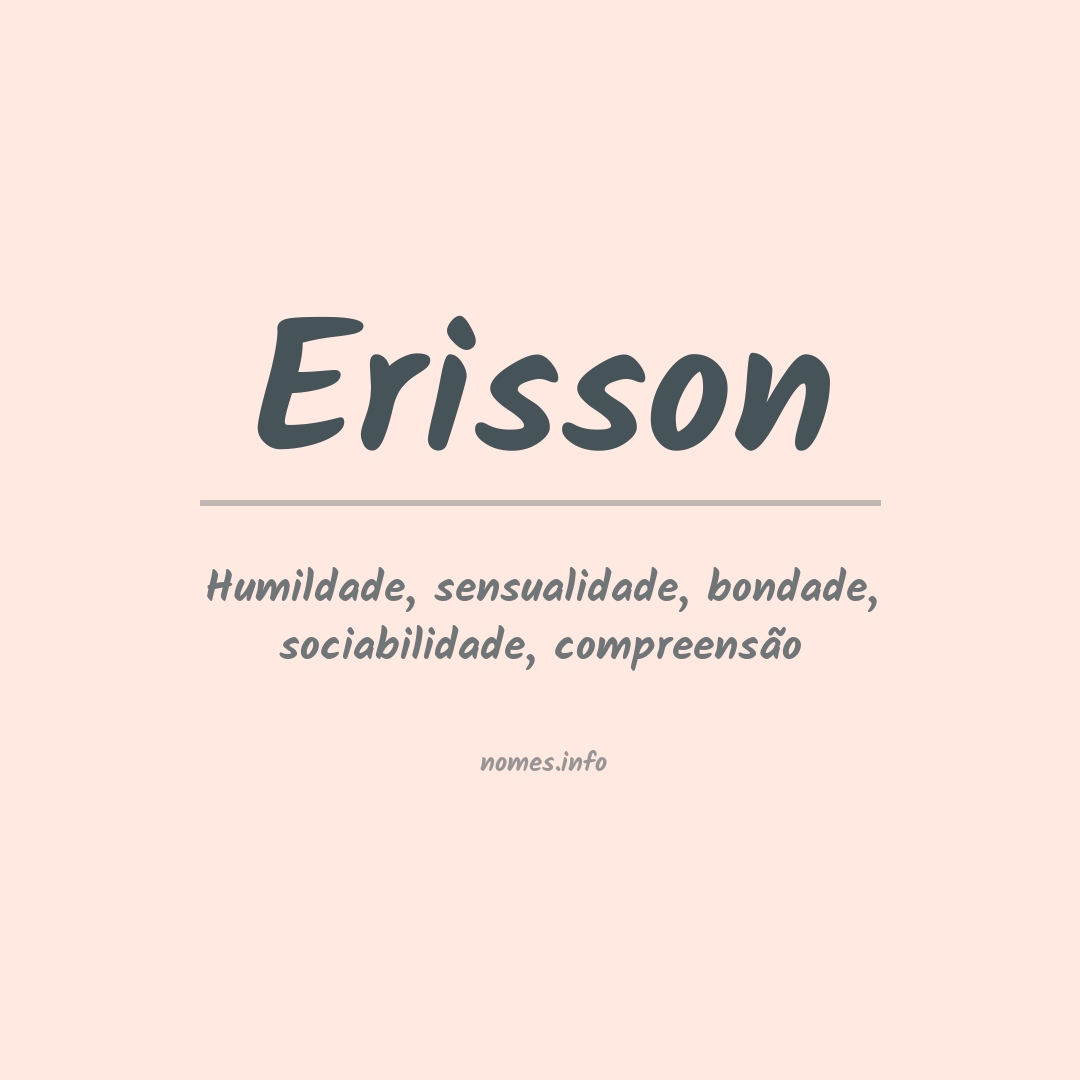 Significado do nome Erisson