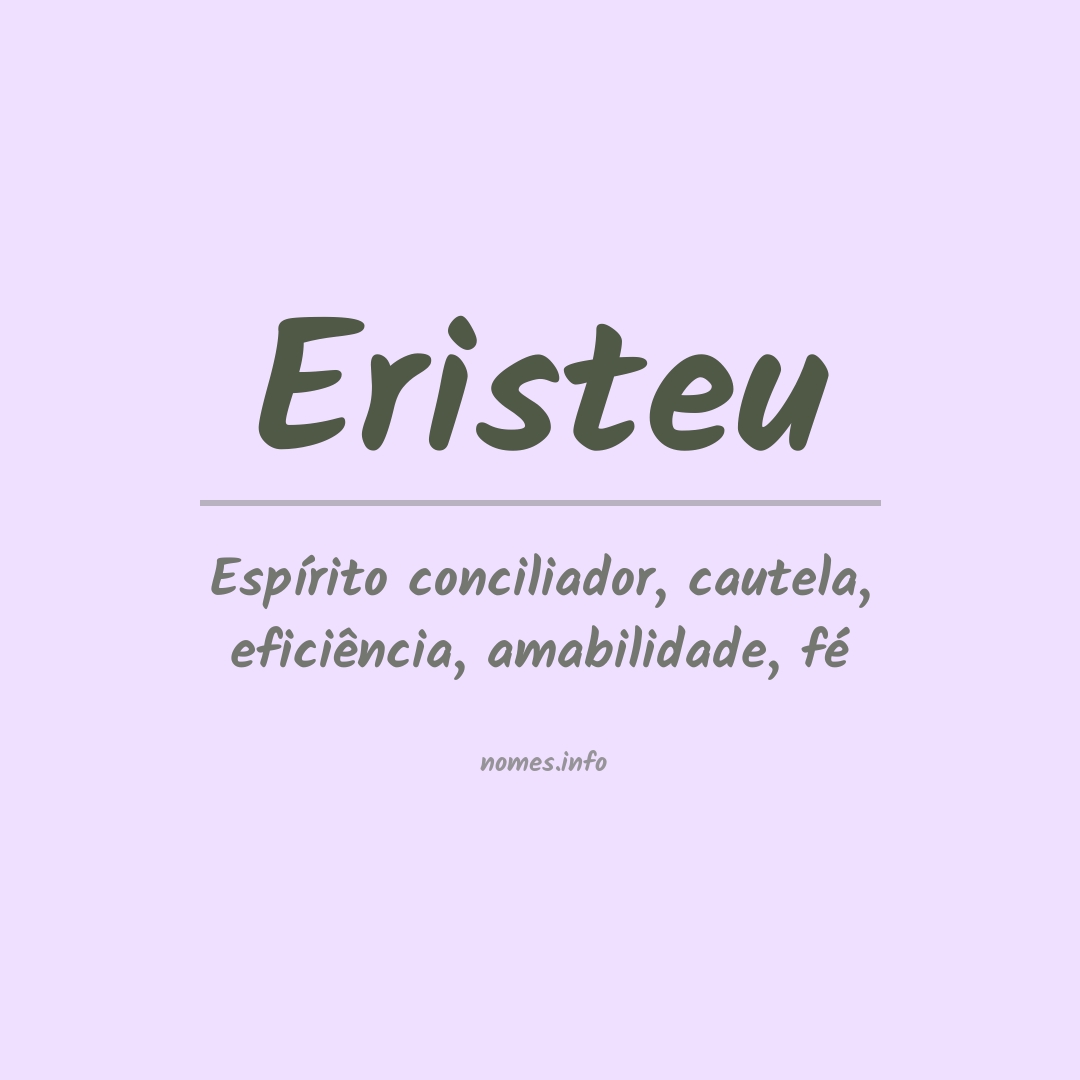 Significado do nome Eristeu