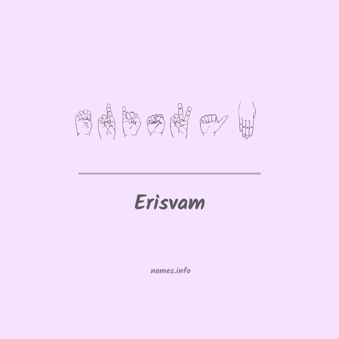 Erisvam em Libras