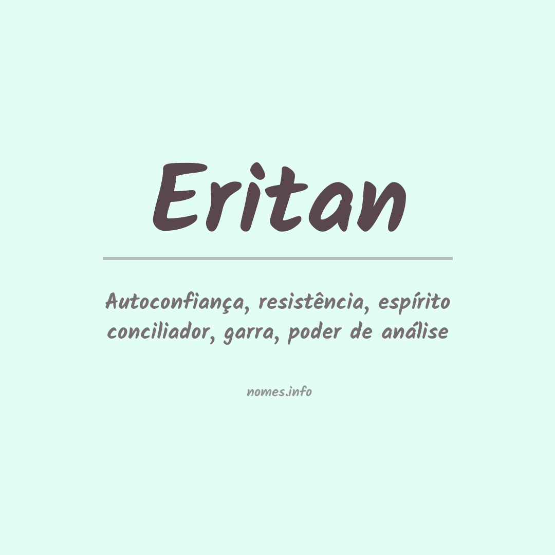 Significado do nome Eritan
