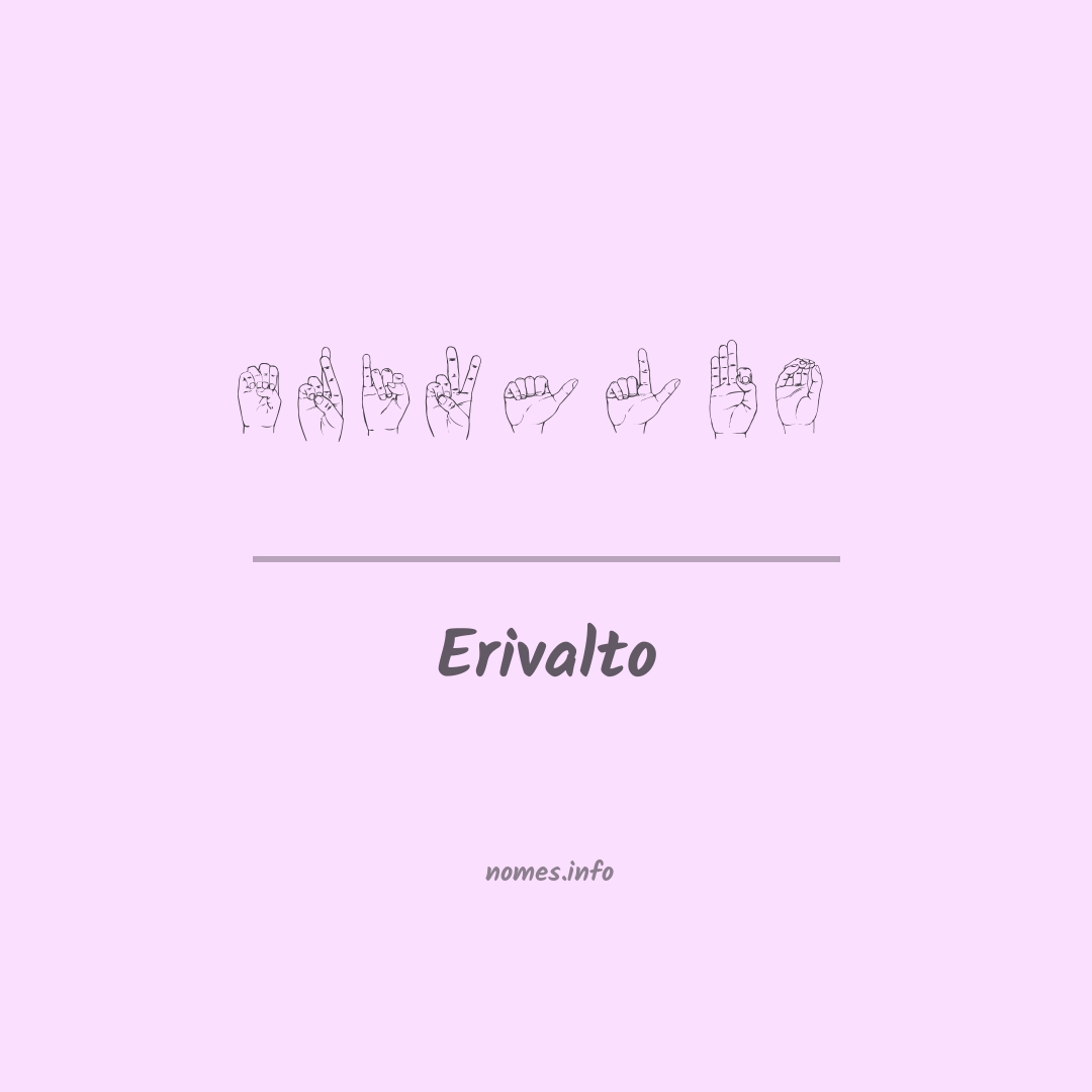 Erivalto em Libras