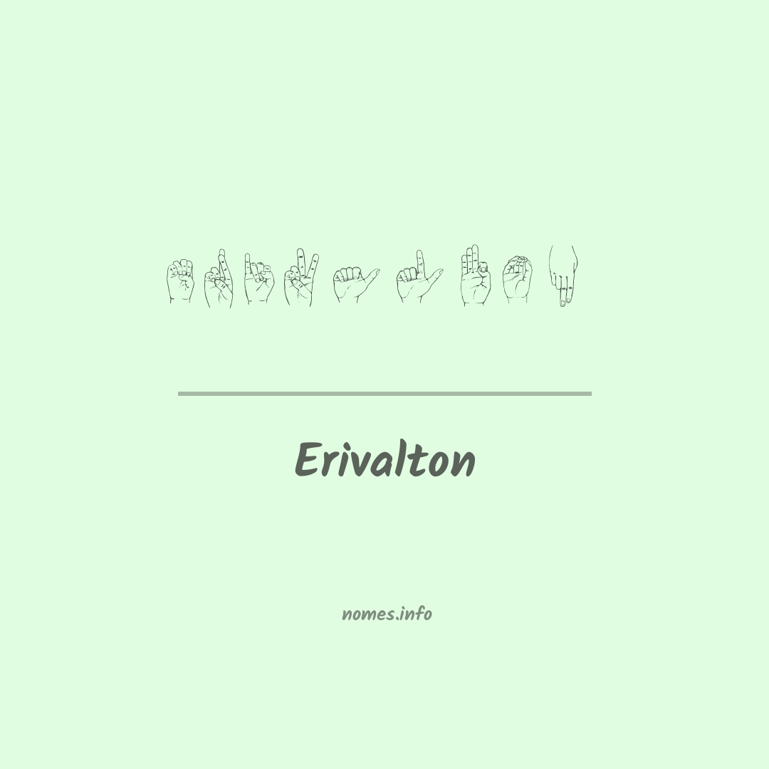 Erivalton em Libras