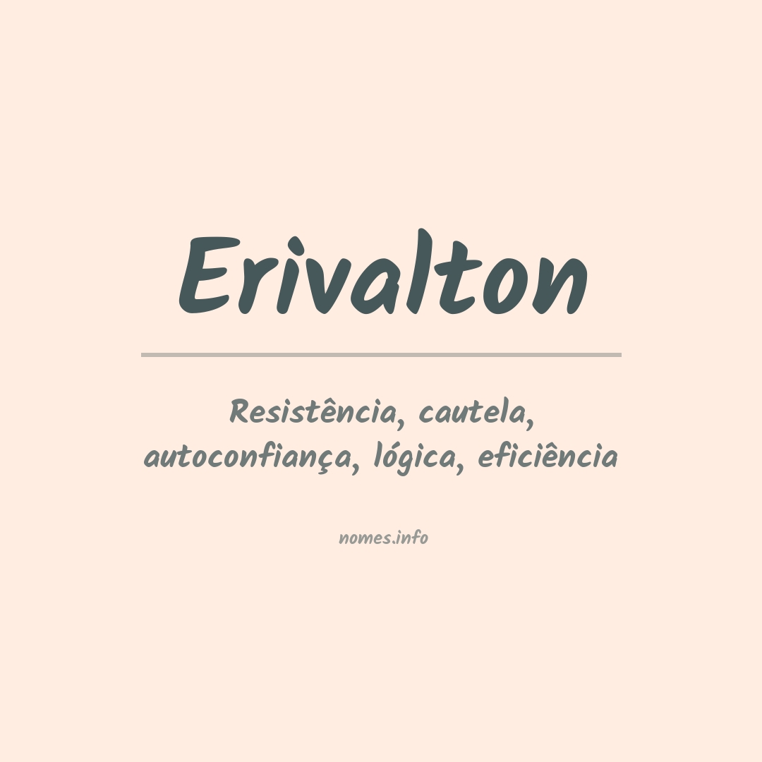 Significado do nome Erivalton