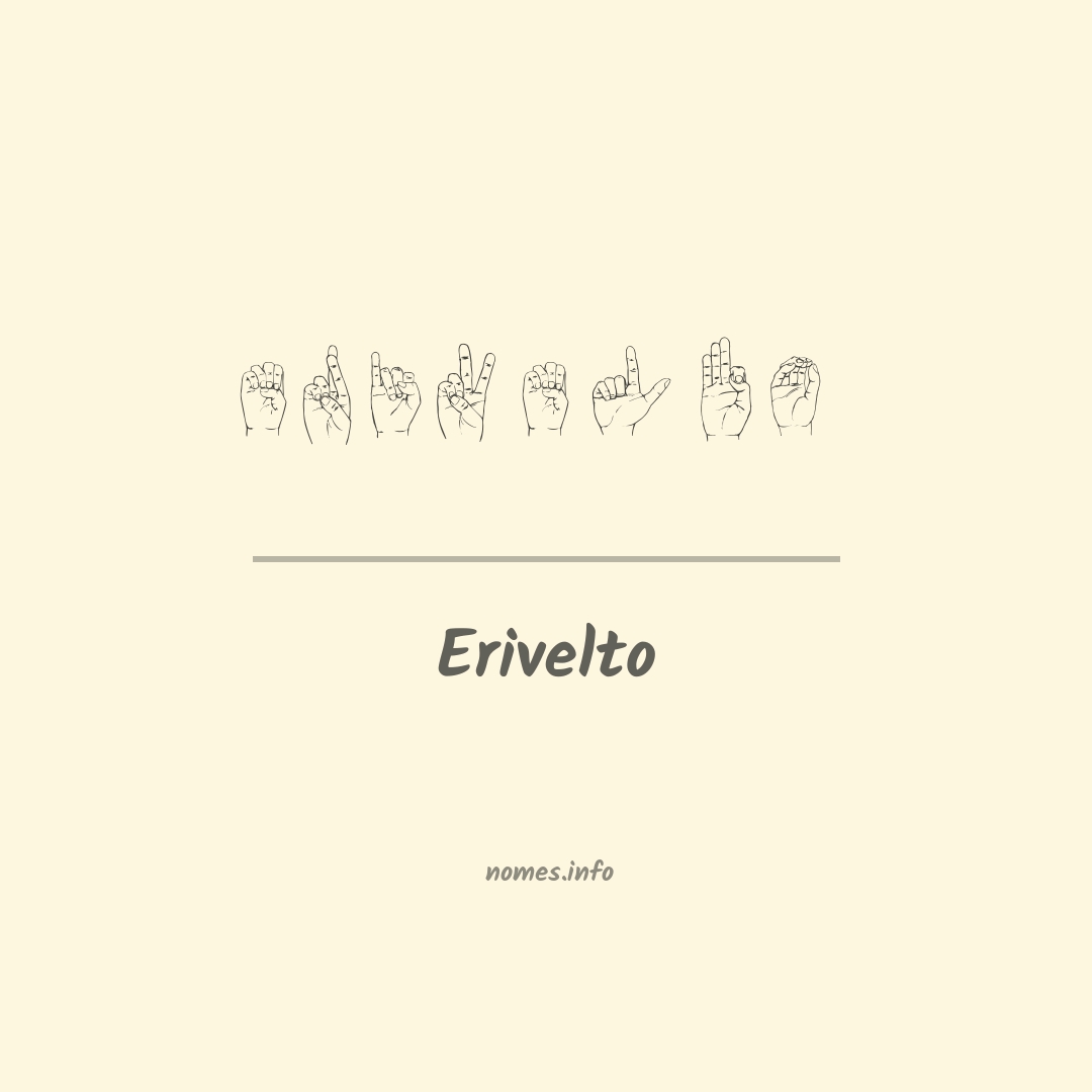 Erivelto em Libras