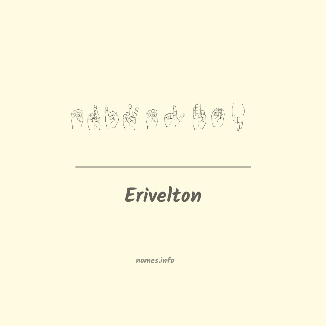 Erivelton em Libras