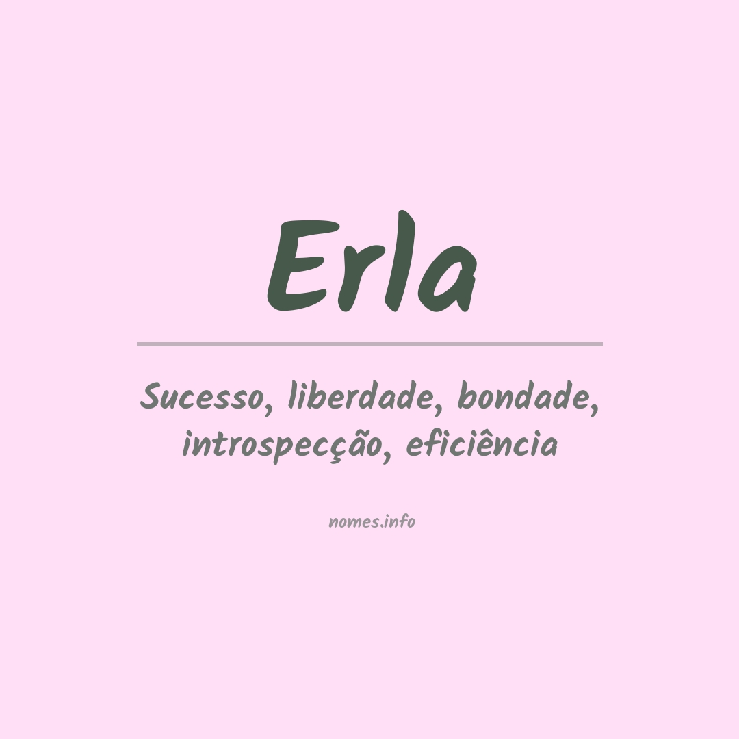 Significado do nome Erla