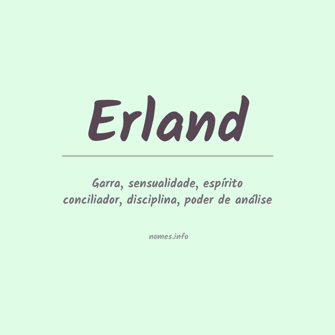 Significado do nome Erland
