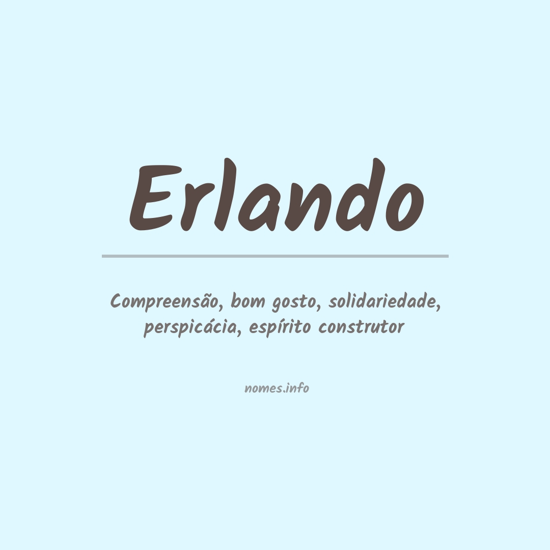 Significado do nome Erlando