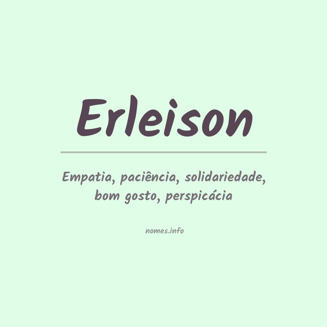 Significado do nome Erleison