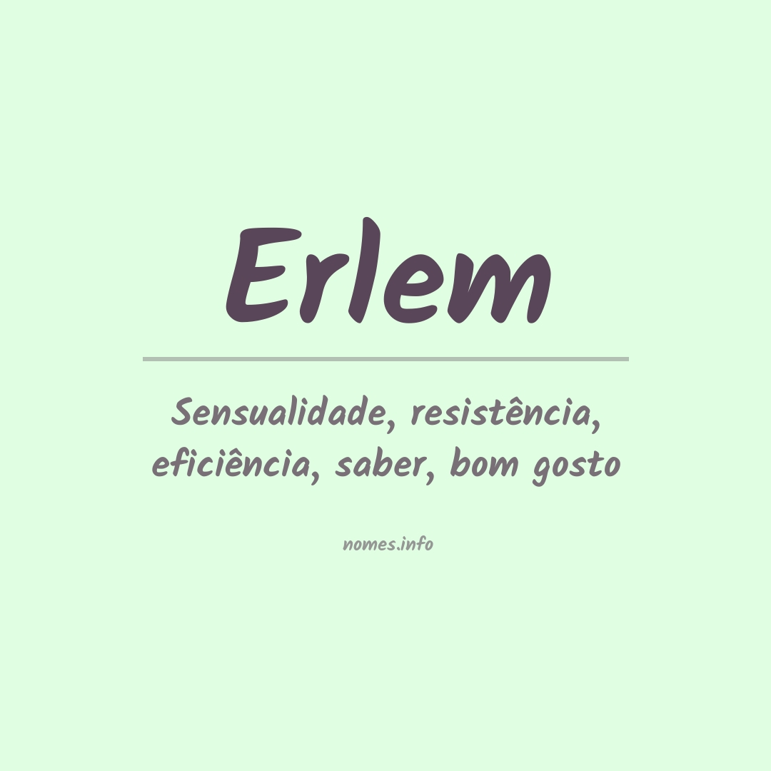 Significado do nome Erlem