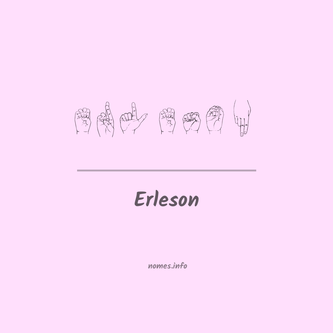 Erleson em Libras