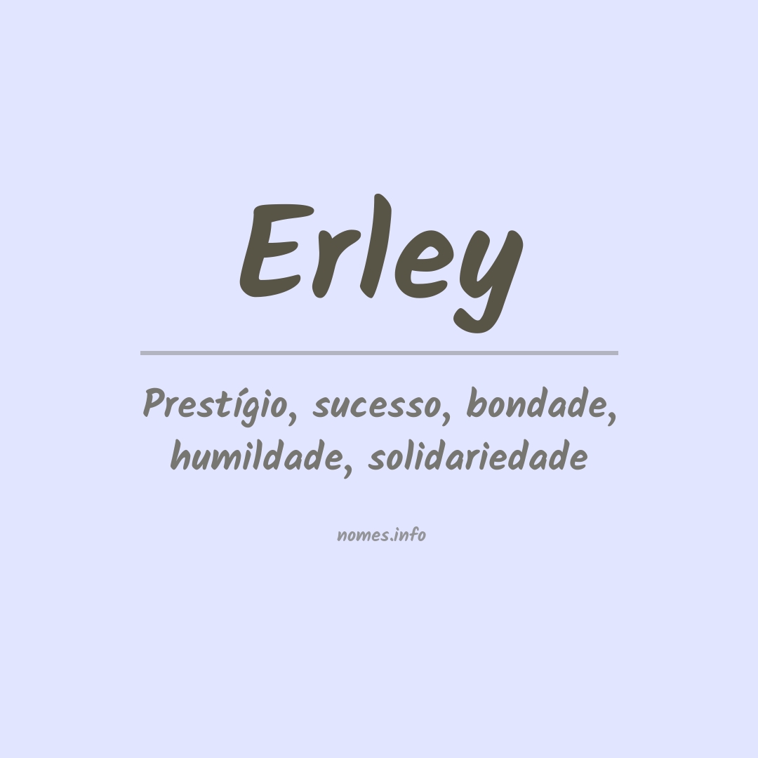 Significado do nome Erley