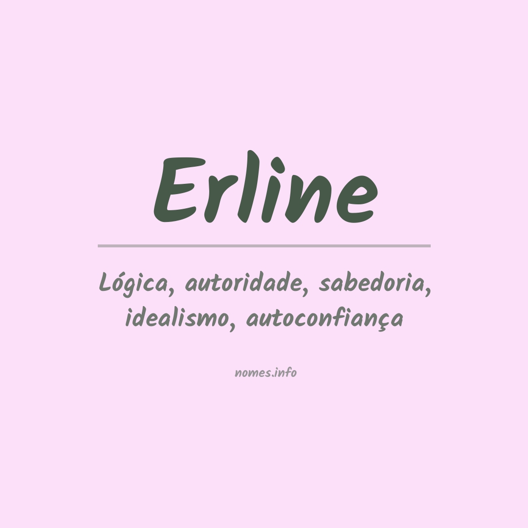 Significado do nome Erline