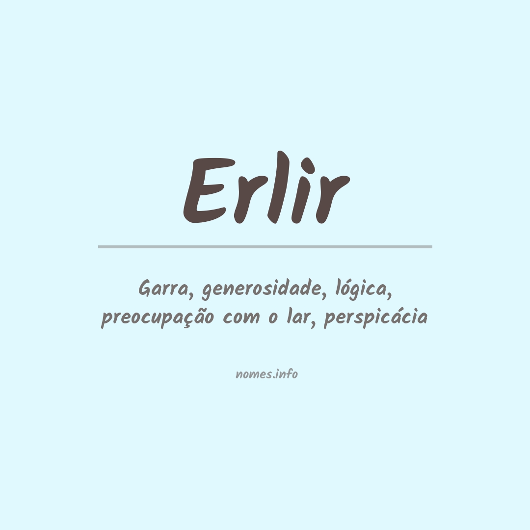 Significado do nome Erlir