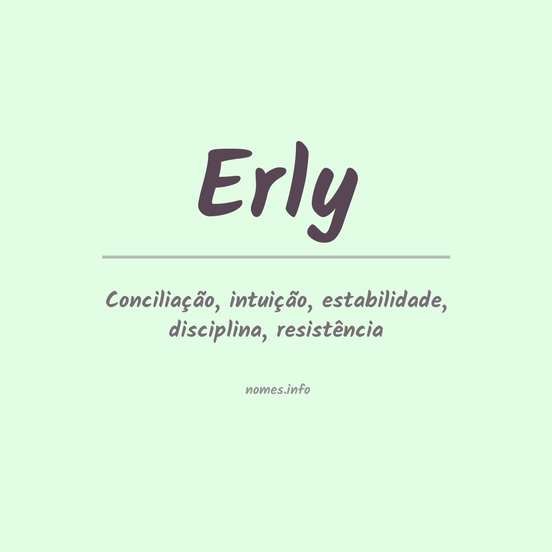 Significado do nome Erly
